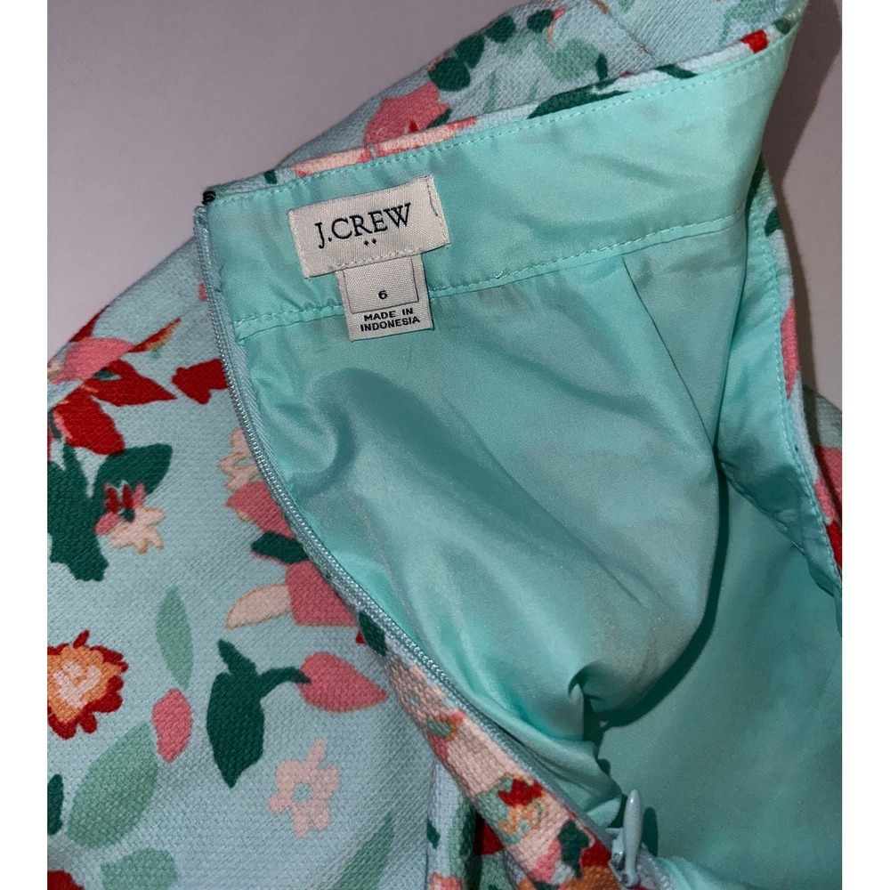 J.Crew Floral Pencil Skirt Vibrant Poppy Print Size 6 Dopamine Dressing - Picture 5 of 8
